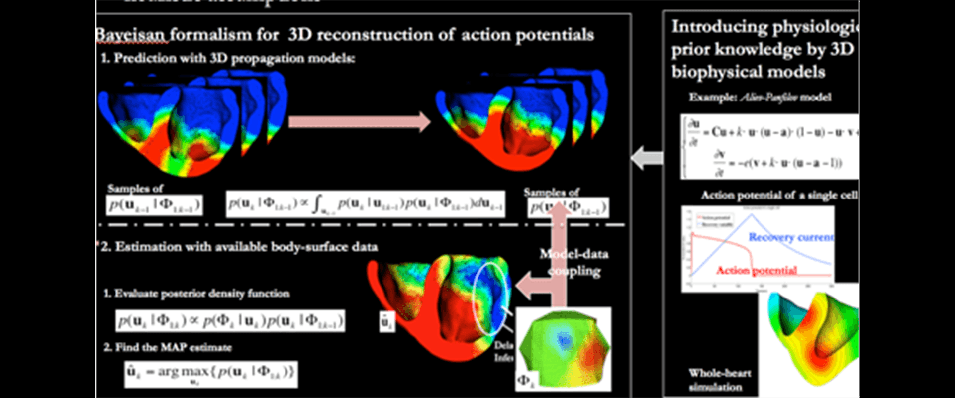 Bayeisan Formalism for 3D Reconstruction of Action Potentials.