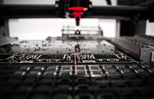 view inside an additive manufacturing machine