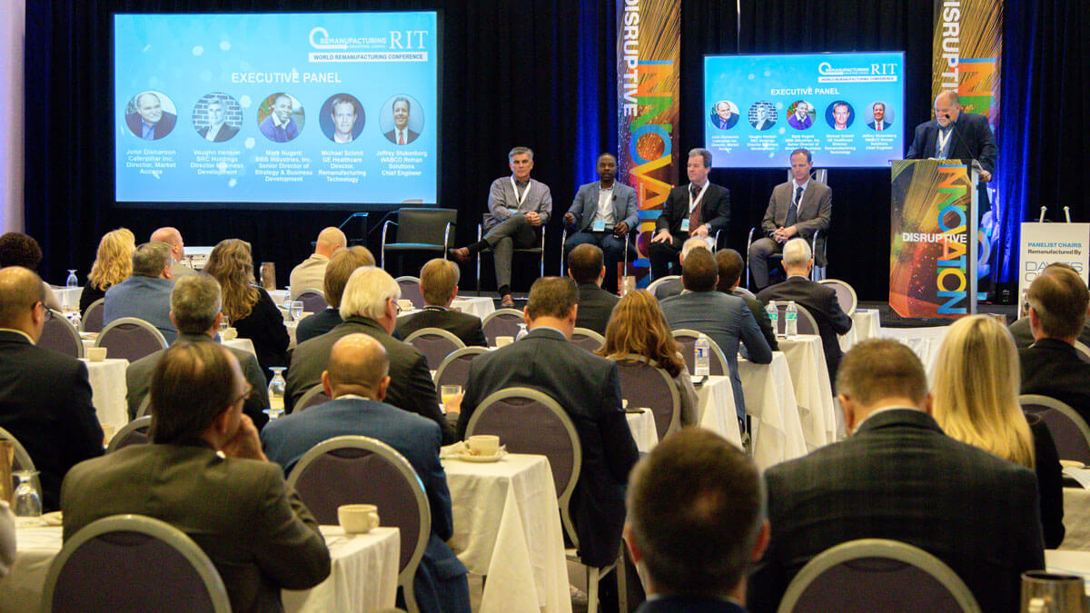 Attendees and panelists at the World Remanufacturing Conference.