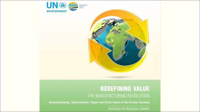 A cover of a report from the U.N. Environment panel