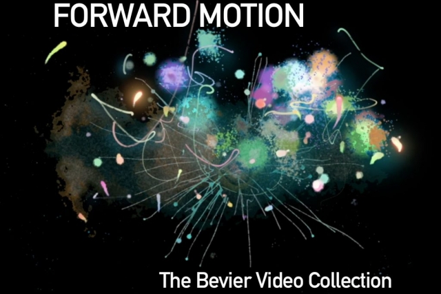 Stylized text of Forward Motion set in a galaxyesque background