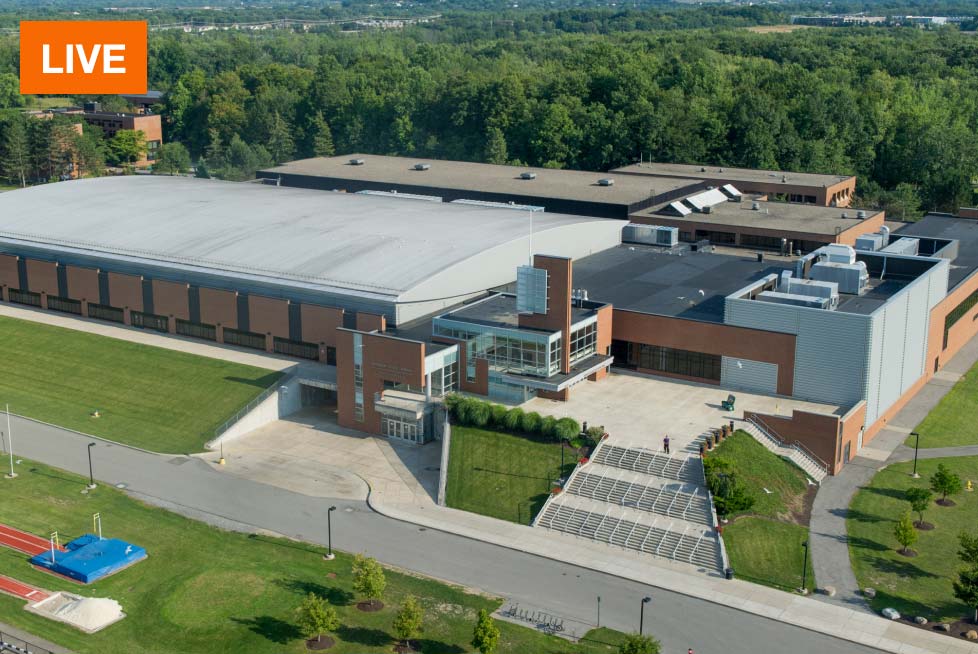 Exterior shot of the Gordon Field House