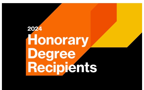 Text: 2024 Honorary Degree Recipients
