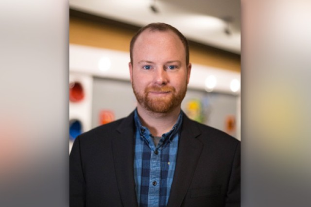 Professor posing for camera