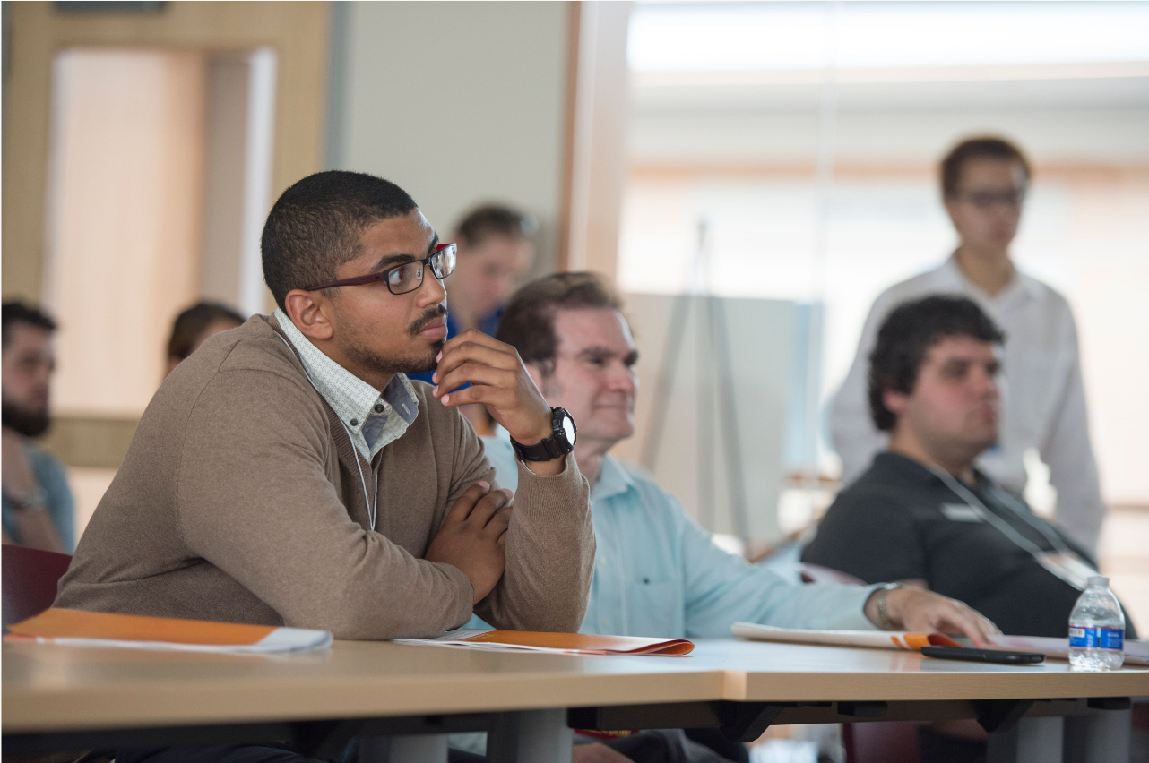 Classroom with students learning