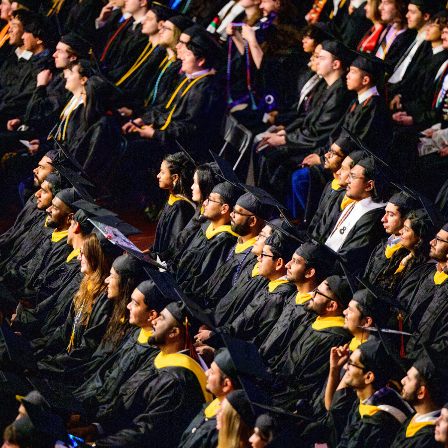 seated graduates