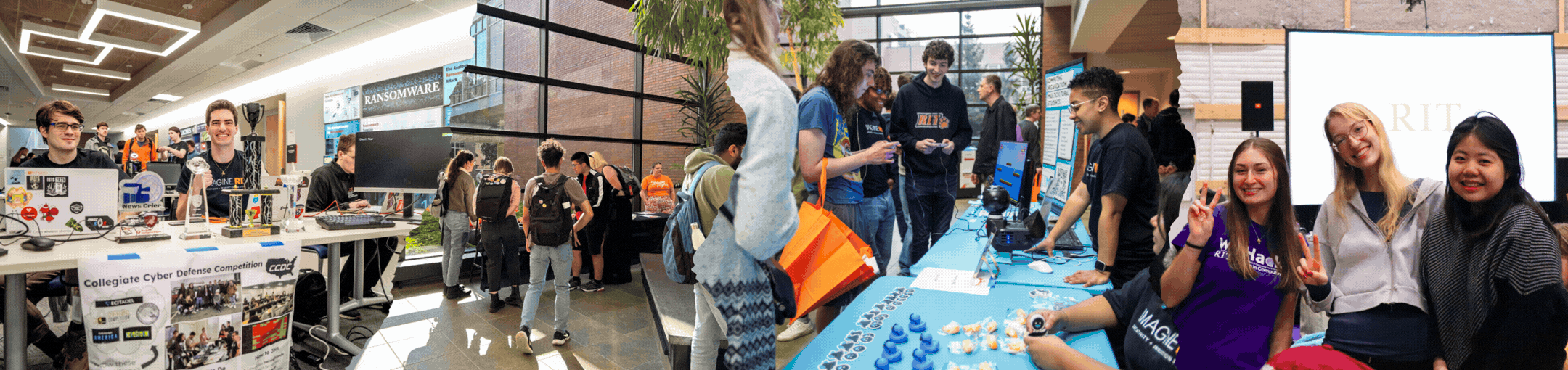 Collage of GCCIS club and student organization photos