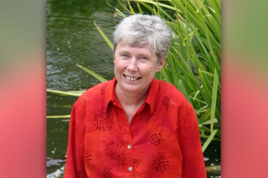 Professor posing for camera