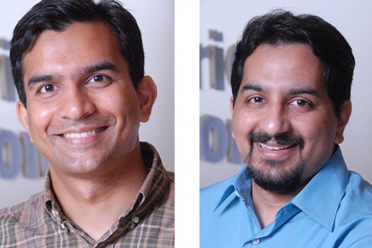 Two portraits side by side