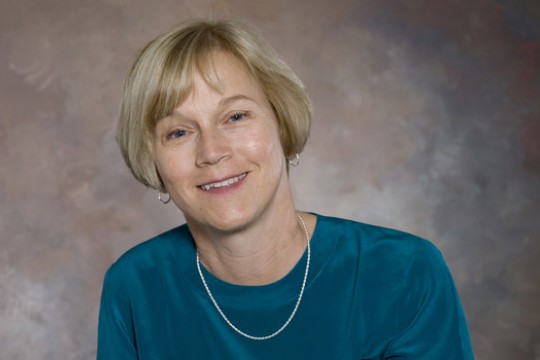 Professor posing for camera