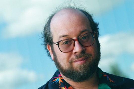 Professor posing for camera