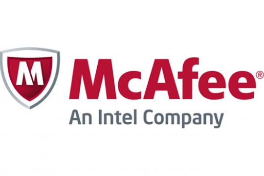 Logo for "McAfee"