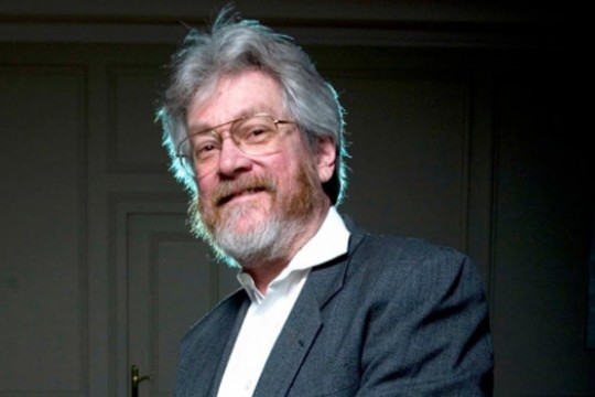 Professor posing for camera