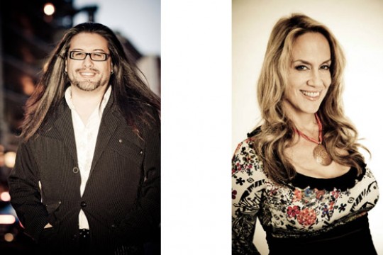 Two portraits side by side