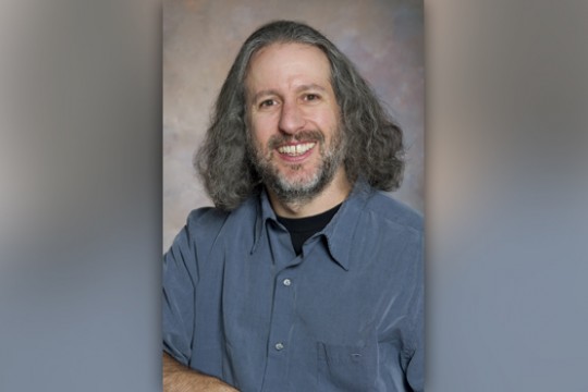 Professor posing for camera