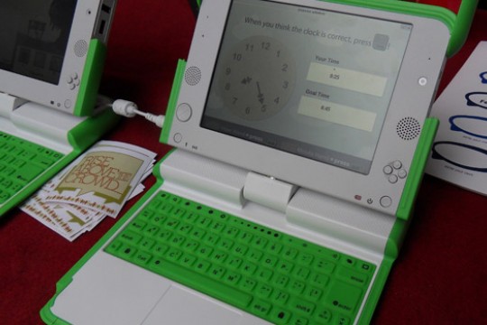 Picture of computer displaying game