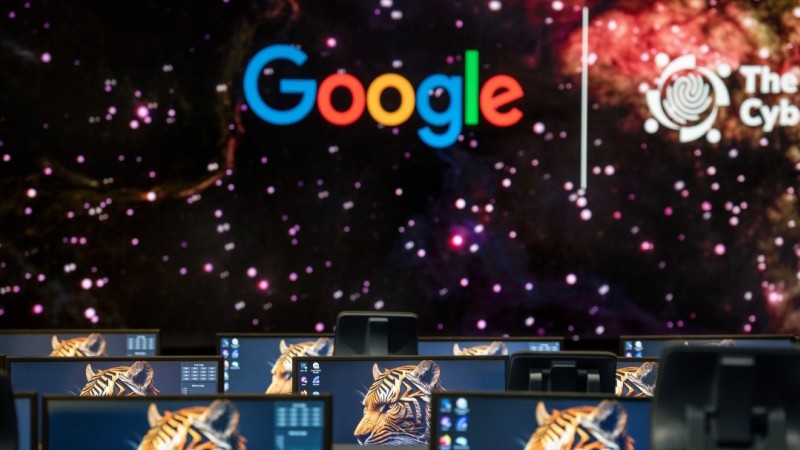 ESL Cybersecurity Institute's Cyber Range. Desktops have tiger screen savers