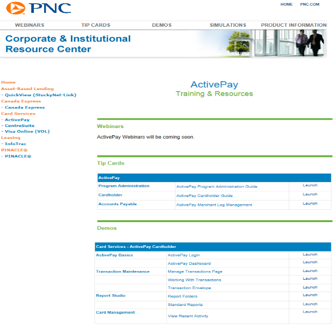 PNC ActivePay Resources