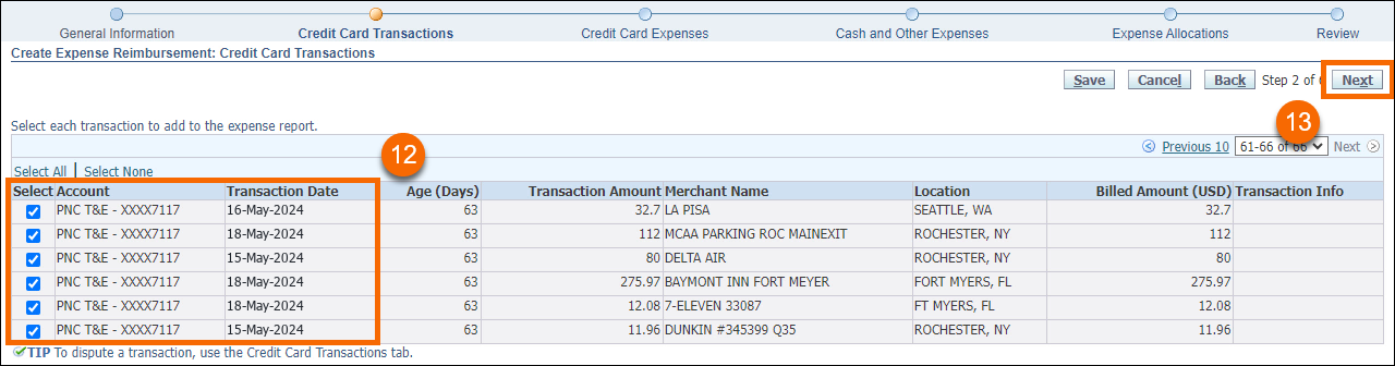 Credit Card Transactions