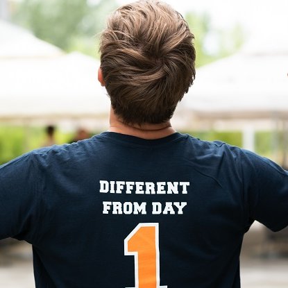 Students framing a house