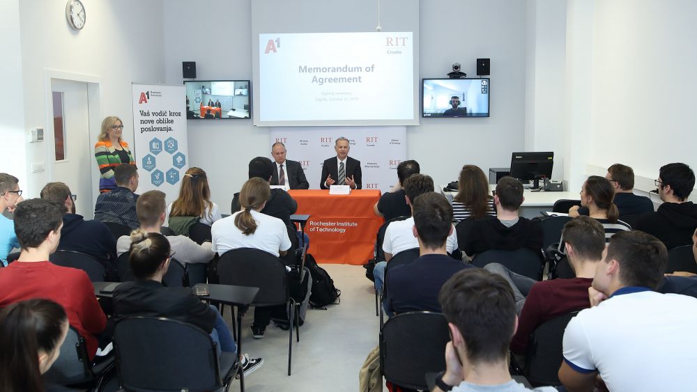 RIT Croatia students develop a web and mobile solution for monitoring air quality and pollution in collaboration with A1 Hrvatska