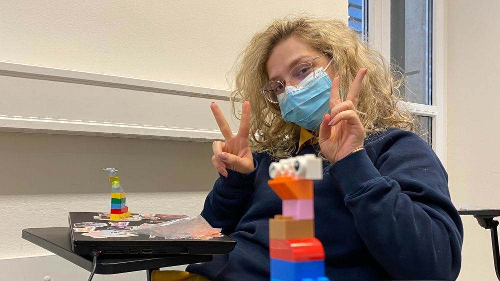 Students practiced structural ambidexterity by using Legos