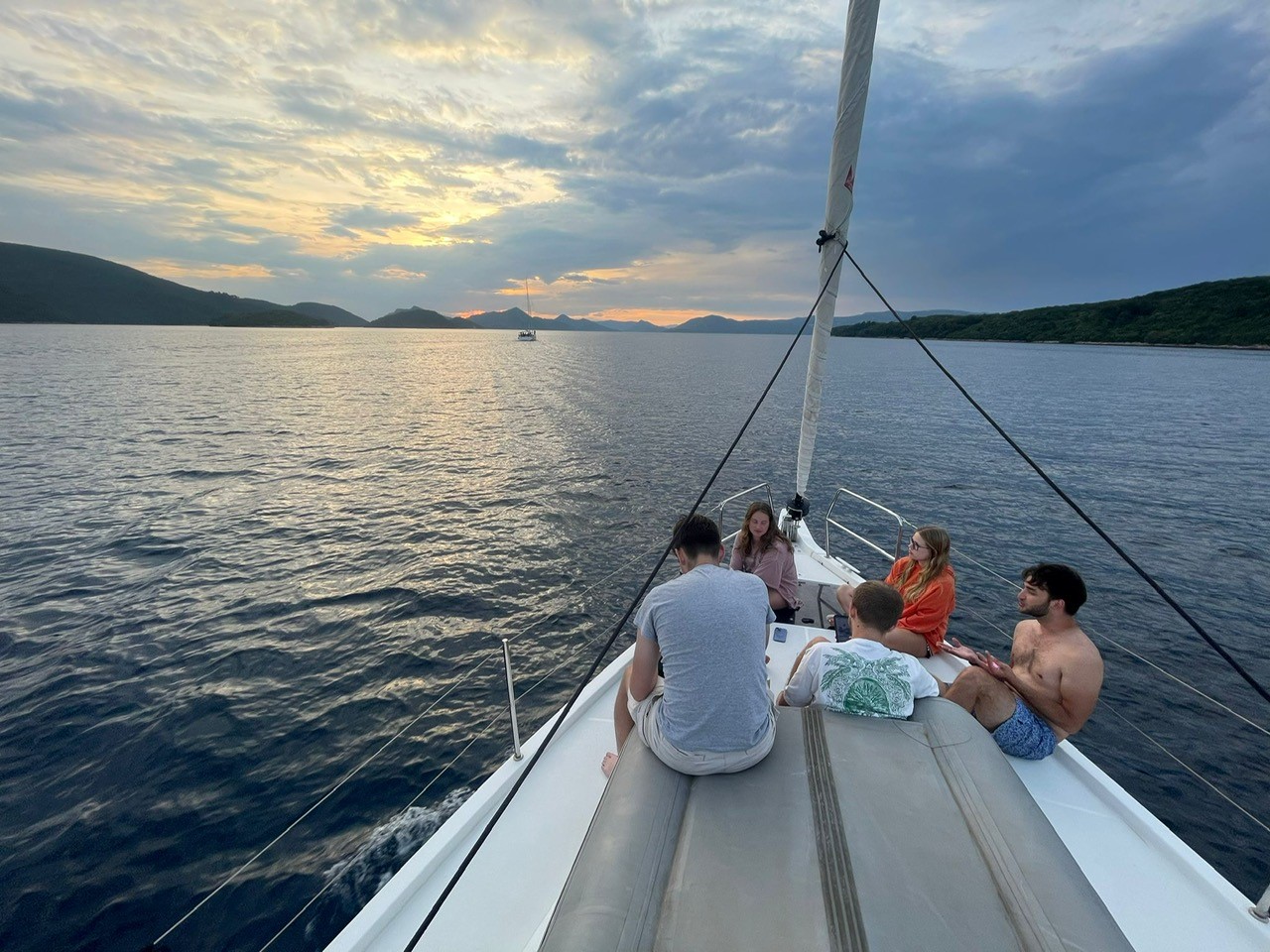 Students on a sail trip (Photo: RIT Croatia)