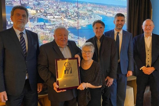 Francis Domoy receives RIT Croatia Distinguished Service Award for launching initial programs in 1997