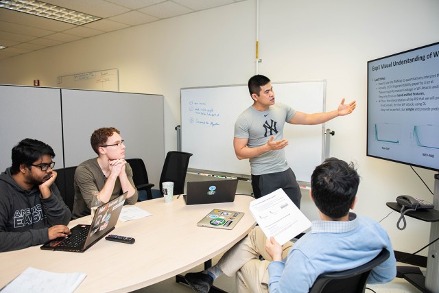 Students working closely with current GCI faculty