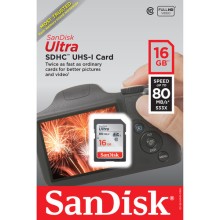 SanDisk Ultra UHS-I SDHC Memory Cards (Class 10) 16 GB
