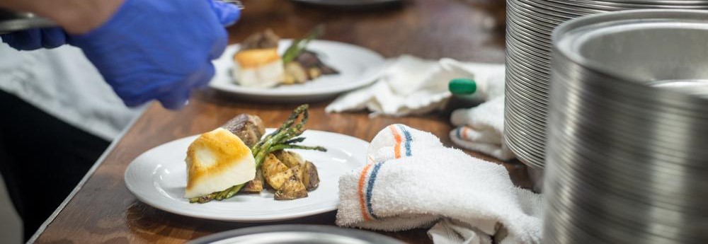 line chef's preparing meals