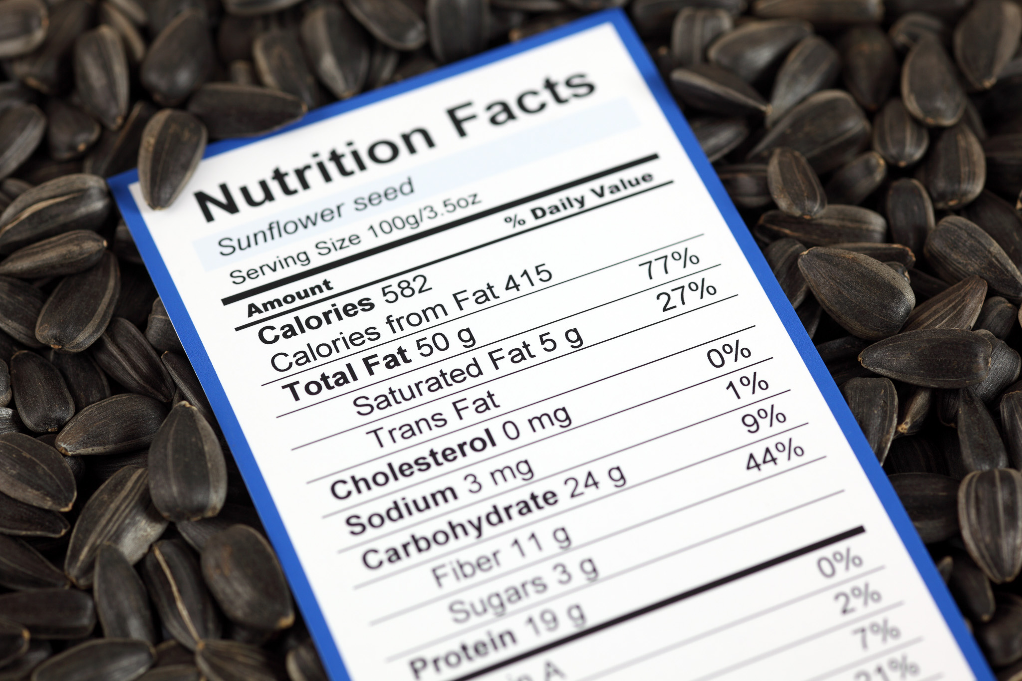 nutrition label
