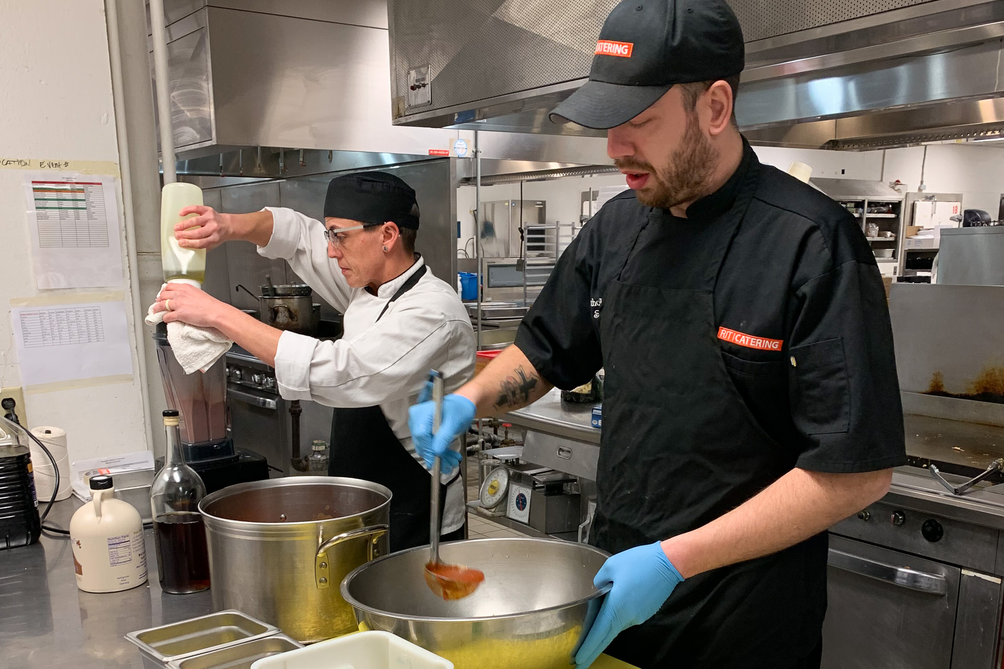 chefs in kitchen