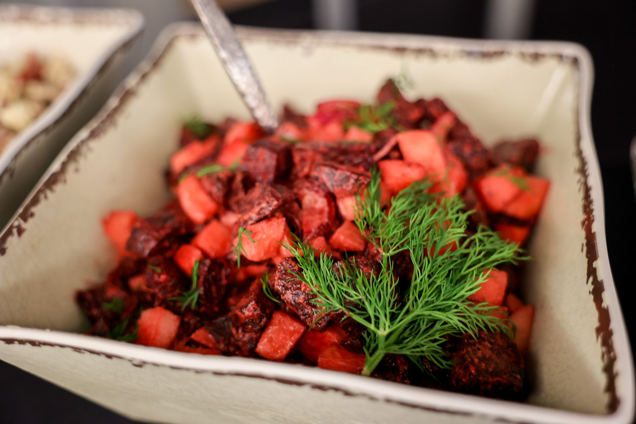 beet salad in a bowl