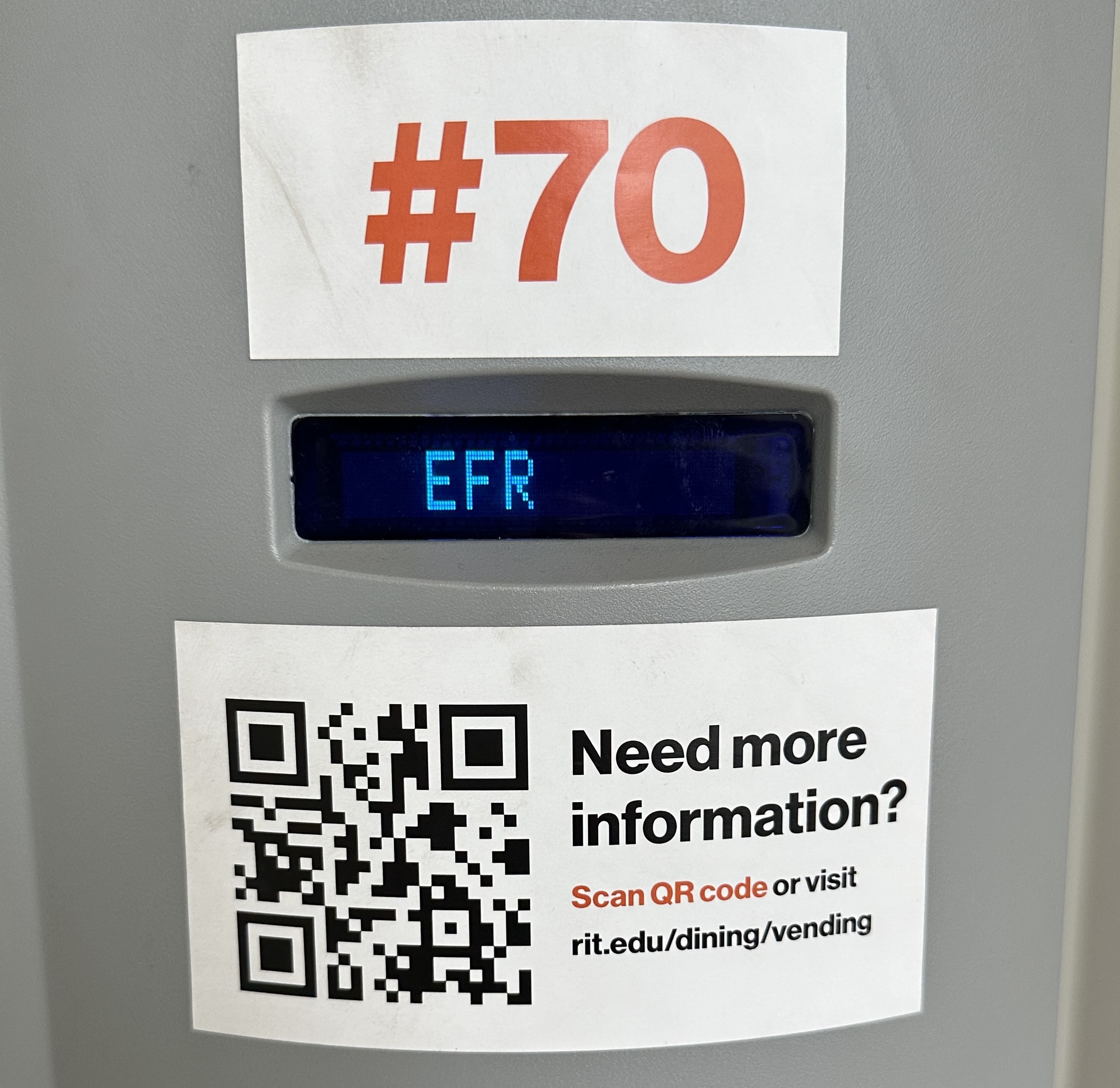 A Vending Machine's 3 digit code