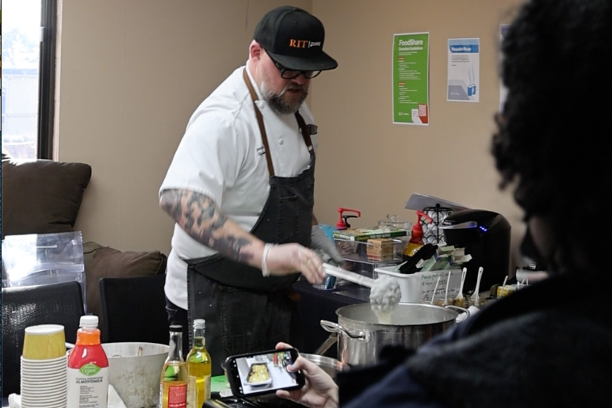 chef cooking demonstration