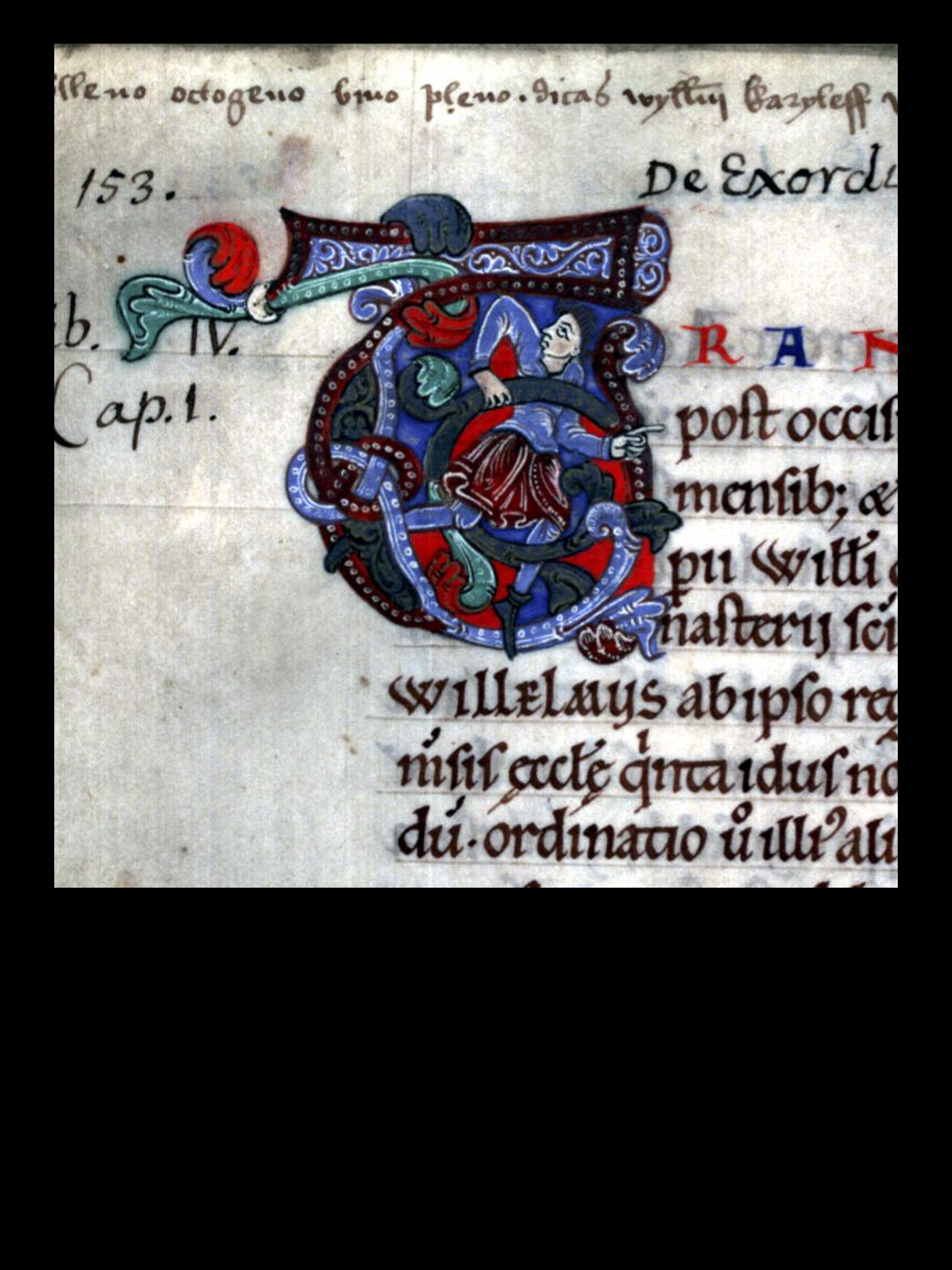 A small 128 x 128 pixel patch of a manuscript