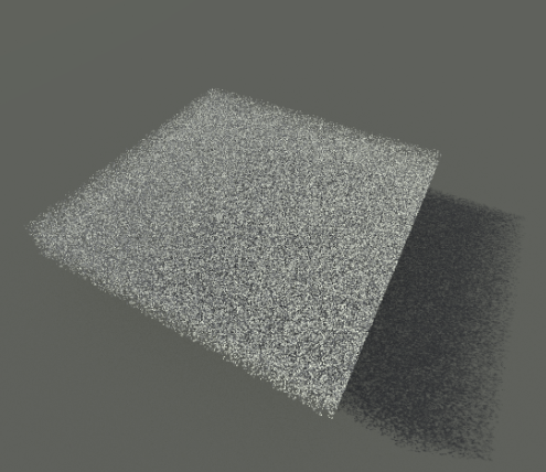 A scene generated by the leaf cloud generator.