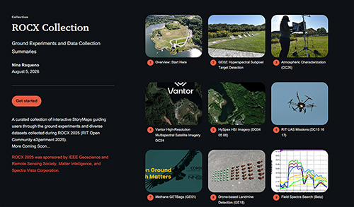 Screenshot of ROCX collection homepage