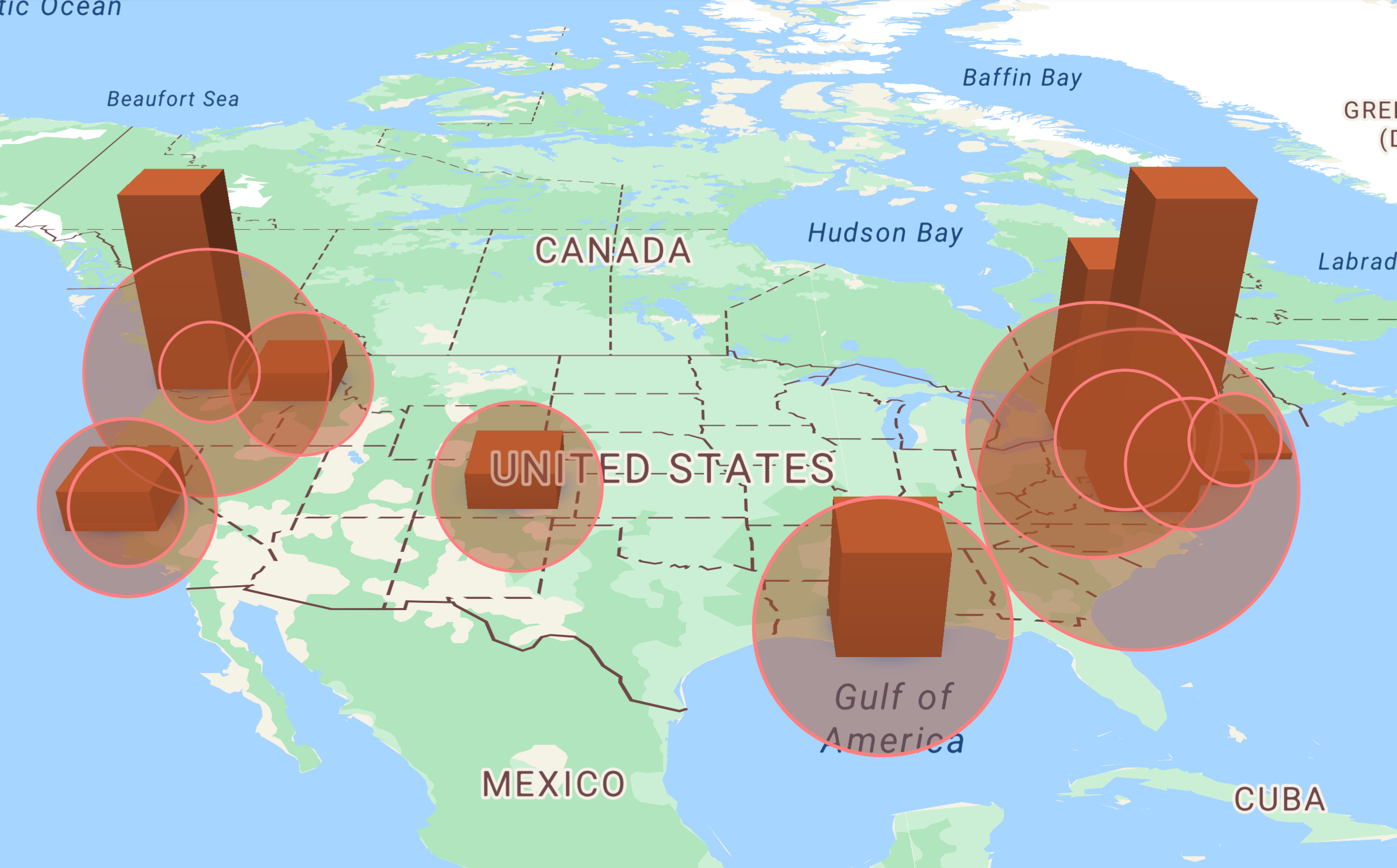 Enterprise partners by geographic location