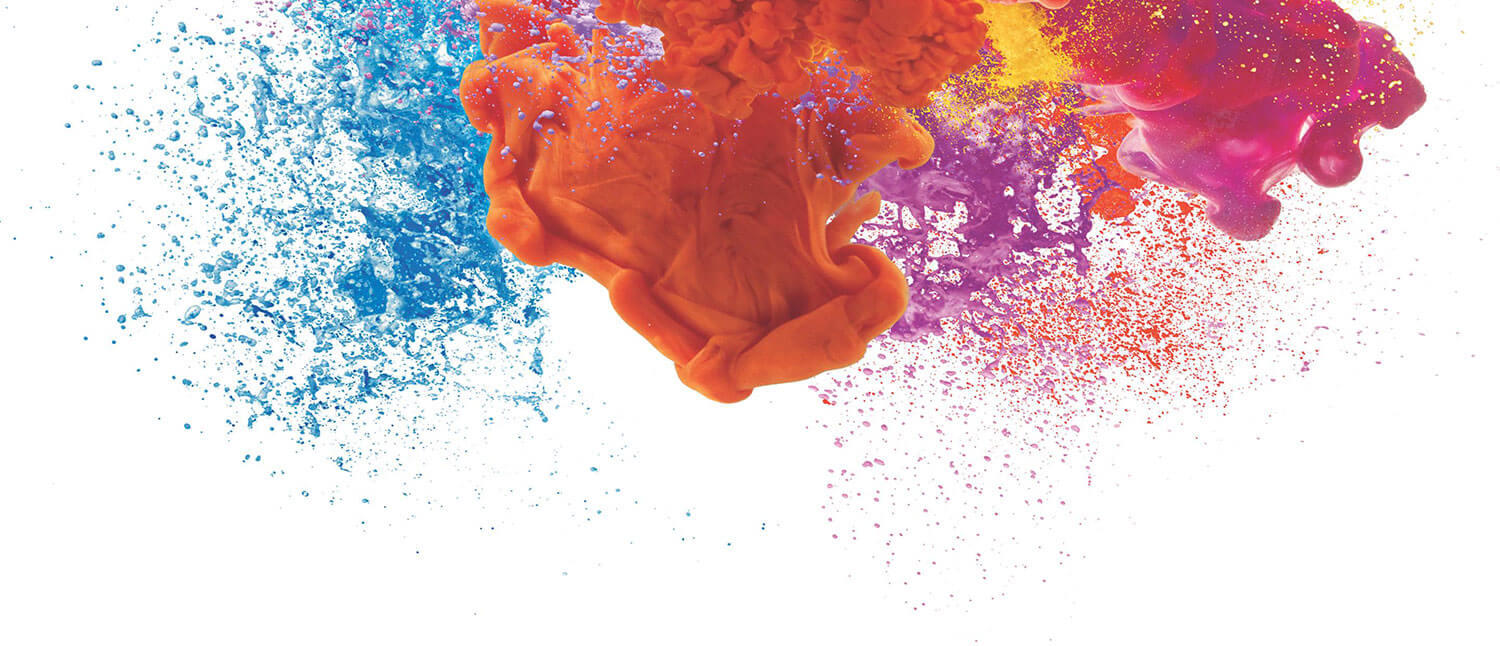 Graphic of an RIT color burst