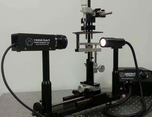 Picture of a Rame-Hart 250 Goniometer/Tensiometer