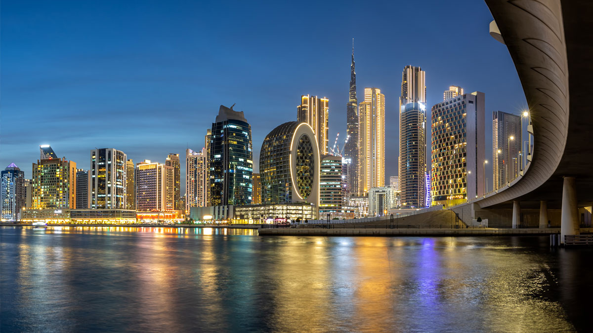 Dubai night view