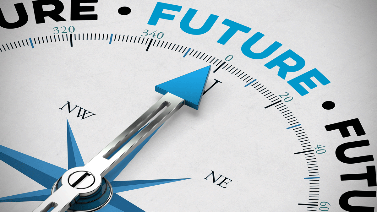 Arrow pointing towards Future