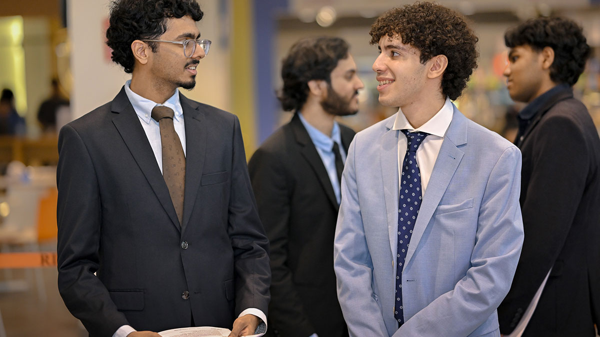 RIT Dubai student in career fair