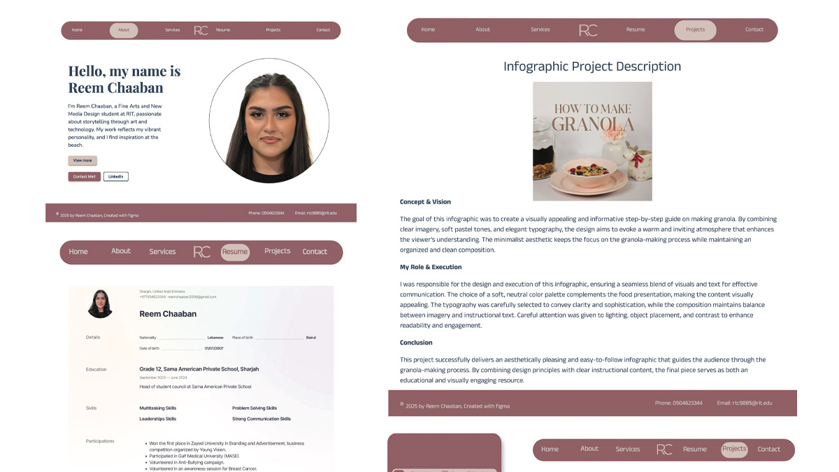 Interactive Online Portfolio Project