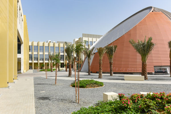 photo of RIT Dubai campus with orange dome