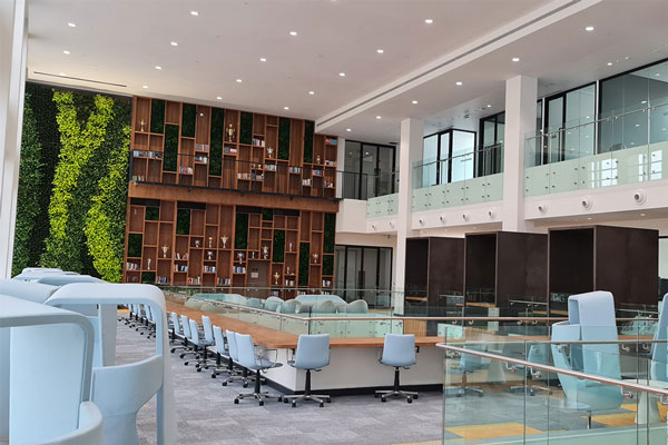 a library on the RIT Dubai campus