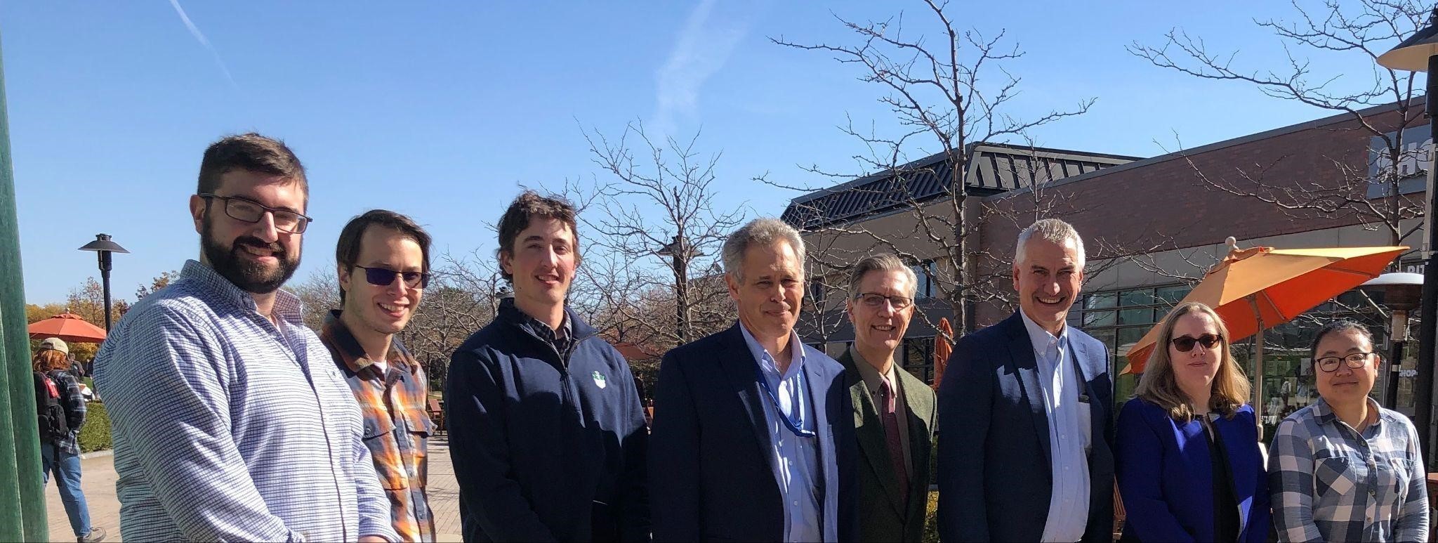 AFRL visitors: Drs. Hayduk, Wenndt, and Inkawich, and members of the AWARE-AI faculty team: Drs. Ororbia, Heard, Rantanen, Alm, and Yang.