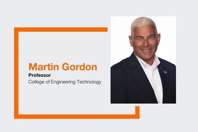 Header image of Professor Martin Gordon from College of Engineering Technology